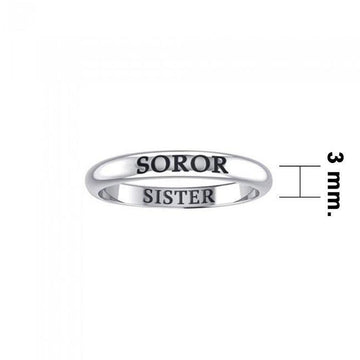 SOROR SISTER Sterling Silver Ring TRI922 - Jewelry